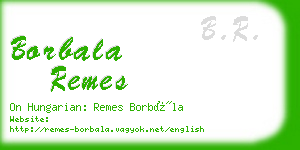 borbala remes business card